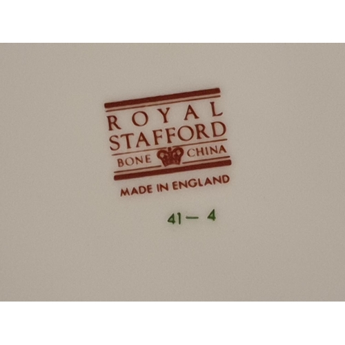 88 - Quantity of Gilt Edged White Royal Stafford Bone China & Dinner Part Sets.