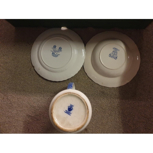 91 - Box of Blue & White Plates and Vintage Jugs Including Windsorware & Johnson Brothers.