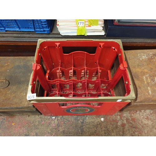 108 - Plastic Heavy Duty 'Paulaner Munchen' 12 Bottle Carry Case.