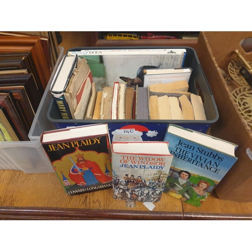 140 - Box of Assorted Books Including Jean Plaidy, The Love of Dogs etc.