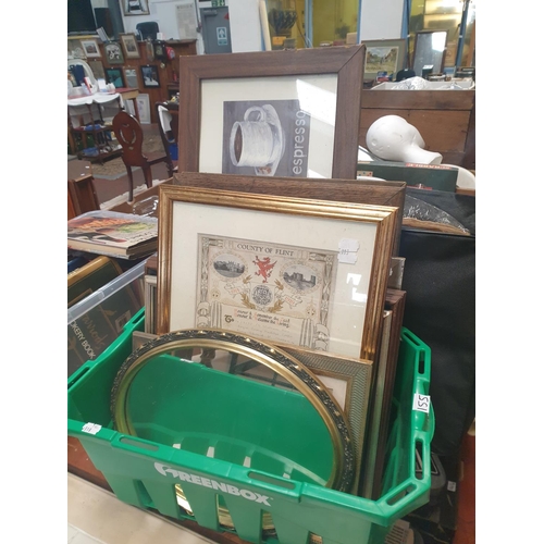 155 - Quantity of Pictures, Prints & Mirrors.