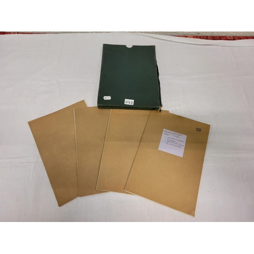 192 - Ministry of Transport Cloth 1920's Maps Including Worcester & Ludlow, Swansea, Bristol & Cardiff, Gl... 