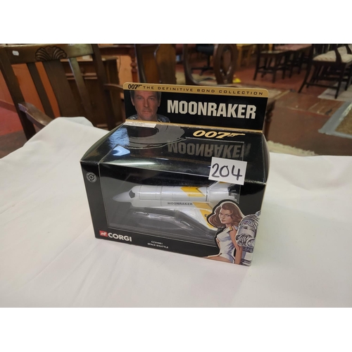 204 - Boxed Corgi Classics The Definitive Bond Collection Moonraker Space Shuttle CC04001 Roger Moore.