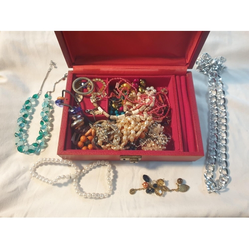 260 - Jewellery Box & Selection of Beads & Necklaces.