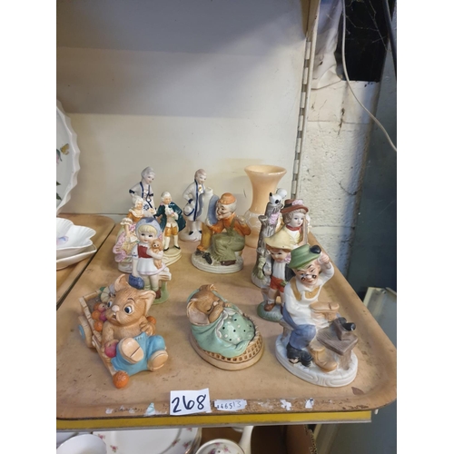 268 - Tray to Include Two Pendelfin Figures Including 