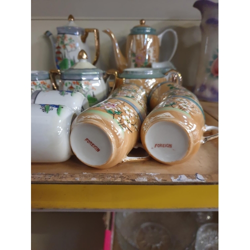 278 - 15 Piece Oriental Style Tea Set & 15 Piece Japanese 'Klimax' Coffee Set.