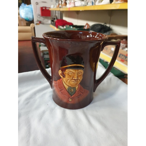 294 - Royal Doulton Kings Ware Loving Cup - Hunting Scene - approx 6