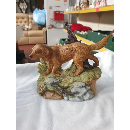 300 - 'Kowa' Fine Porcelain Model of Golden Retriever on Natural Base.