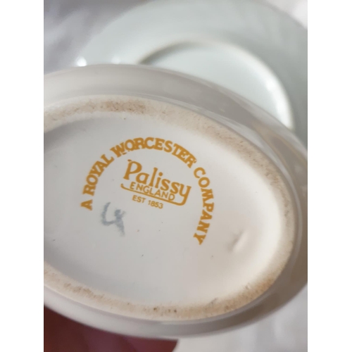 319 - Dresden Botanical Cabinet Plate along with Queen Elizabeth II Silver Jubilee Powder Pot.