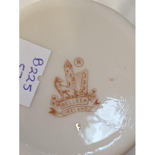 342 - Belleek Gold Mark Mug c.1980-1992 Height c.9cm (c.3.5”).