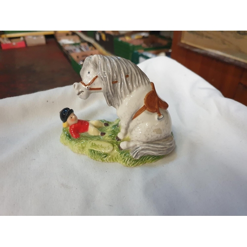 344 - John Beswick Norman Thelwell “Don’t Tire Your Pony” Figure Length c.12cm (c.4.75”).