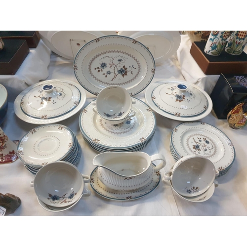361 - 37 Piece Royal Doulton 'Old Colony' Dinner Service with Soup Bowls & Tureens.