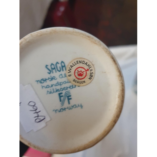 362 - Pair of Vintage Figgjo Flint Norway, Norsk Designs 'King Nordic' Pitchers .