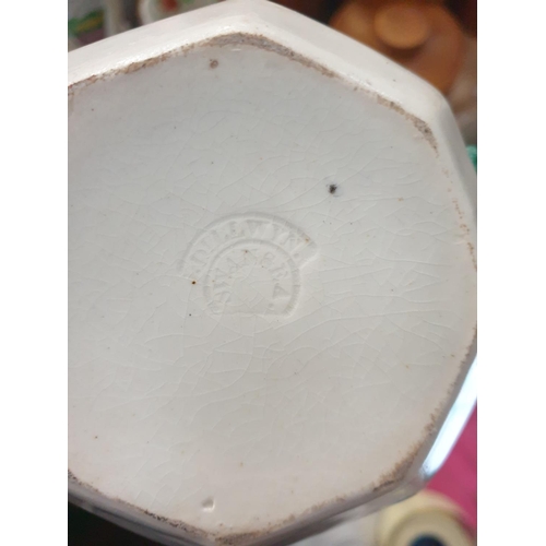 391 - Tray of Vintage Jugs Including Snake Handle, Deer Hunter & Gaudy Welsh Cup & Saucer.