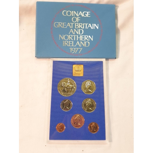 466 - Royal Mint Coinage of Great Britain & Northern Ireland Proof Set 1977.