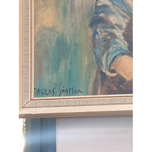 491 - Vintage Framed Mid Century 