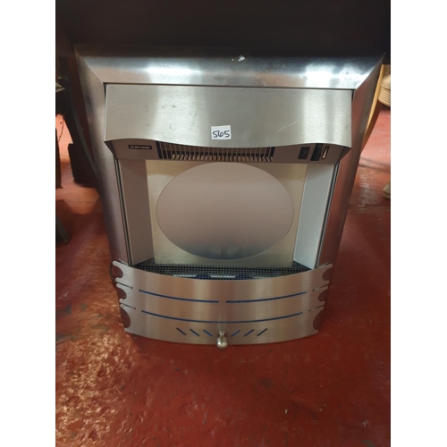 565 - Stainless Steel Finish Electric Heater.