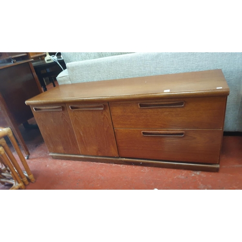 592 - Mid-Century Modern Teak Two Drawer, Two Cupboard Unit - approx 22