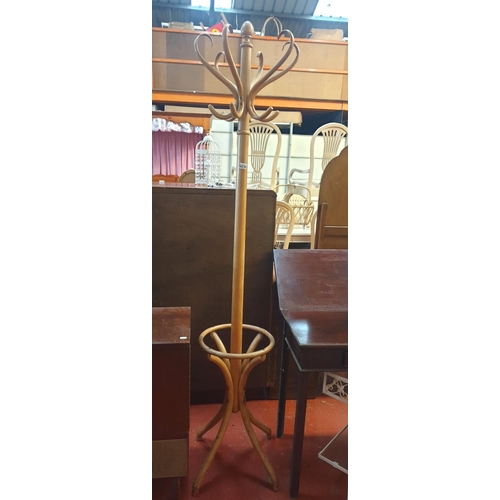 626 - Beech Hat, Coat & Umbrella Stand.