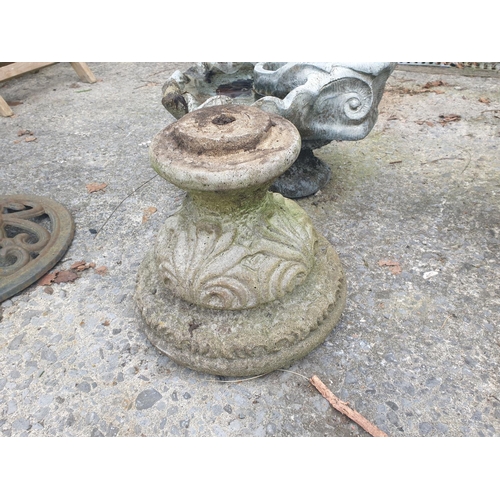 664 - Shell Shaped Small Birdbath - approx 11