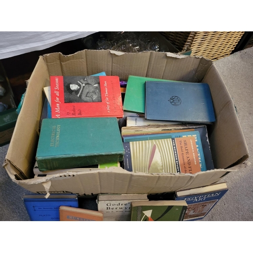 87 - Box of Assorted Books Including Egyptian Art etc.