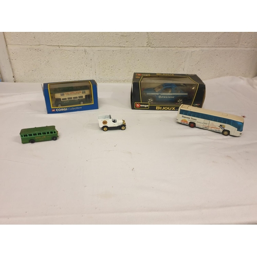 181 - Tray of Assorted Boxed & Unboxed Vehicles Including Corgi, Burago etc.