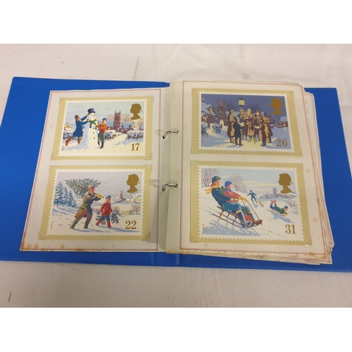 186 - Postcard Album Containing c.115 Post Office PHQ Stamp Postcards c.1990’s.