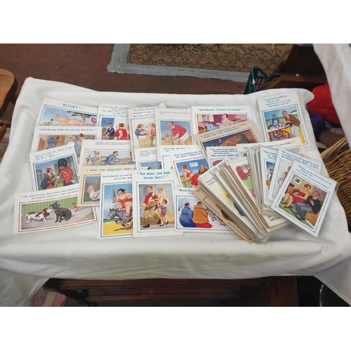 221 - Approximately 94 Early-Mid Twentieth Century Donald McGill Signed Humorous Comic Saucy Seaside Postc... 