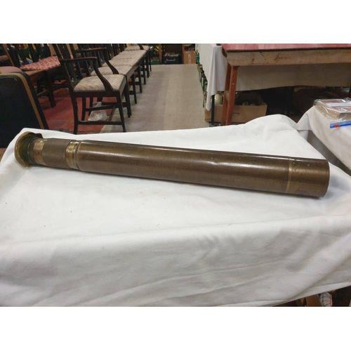 225 - 1st World War Gun Sight in Wooden Case Stamped 'V.P. 3-9 Gunsighting'.