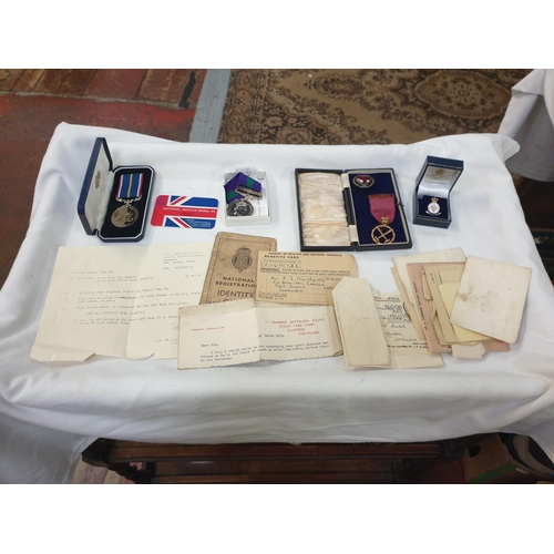 229 - Selection of Medals Including General Service Medal & Documents for 