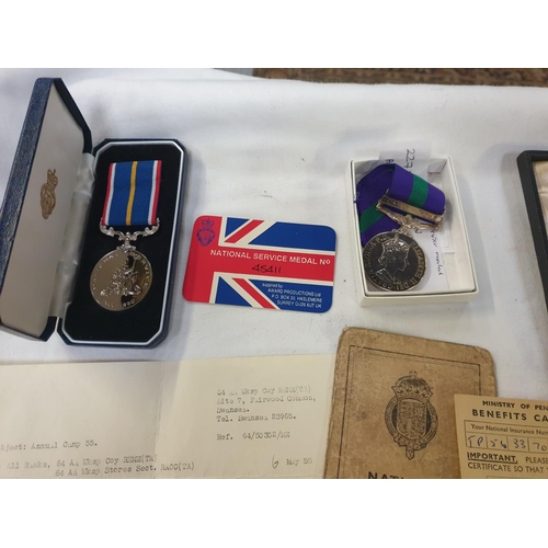 229 - Selection of Medals Including General Service Medal & Documents for 