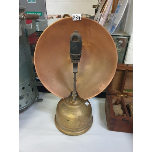234 - Copper & Brass 1930's Tilley R1 Radiator.