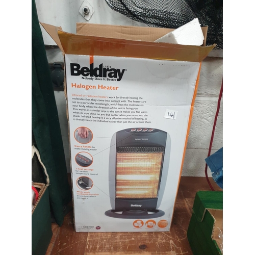 141 - NEW in Box 'Beldray' Halogen Heater.