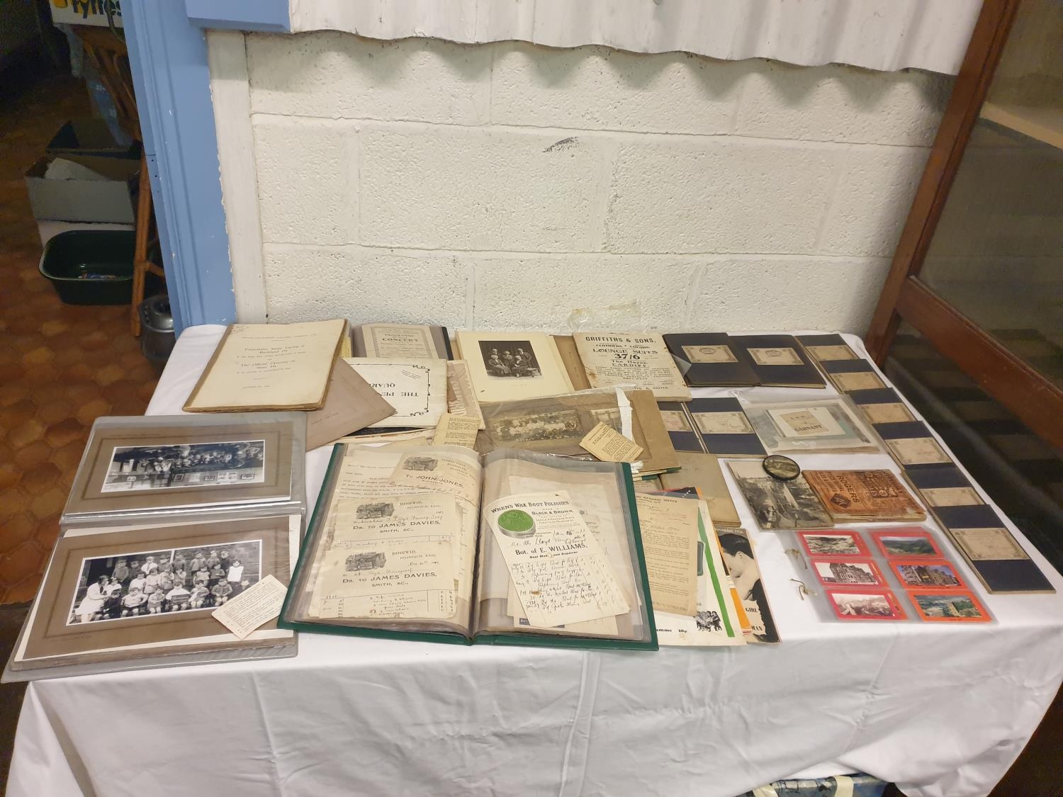 Box to Include Coal Mine Booklets, Ordnance Surveys, Vintage School ...