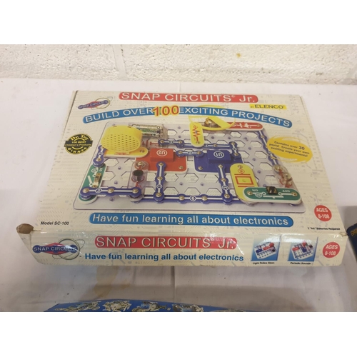 Box of Assorted Educational Sets Including Science Kits.