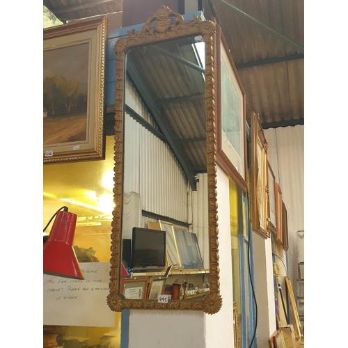 Floral Gilt Framed Wall Mirror.