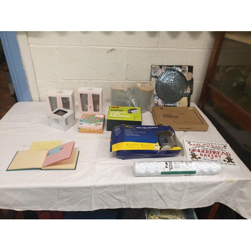 Box of NEW Items Including Digital Scales, Bath Mat, USB Webcam etc.