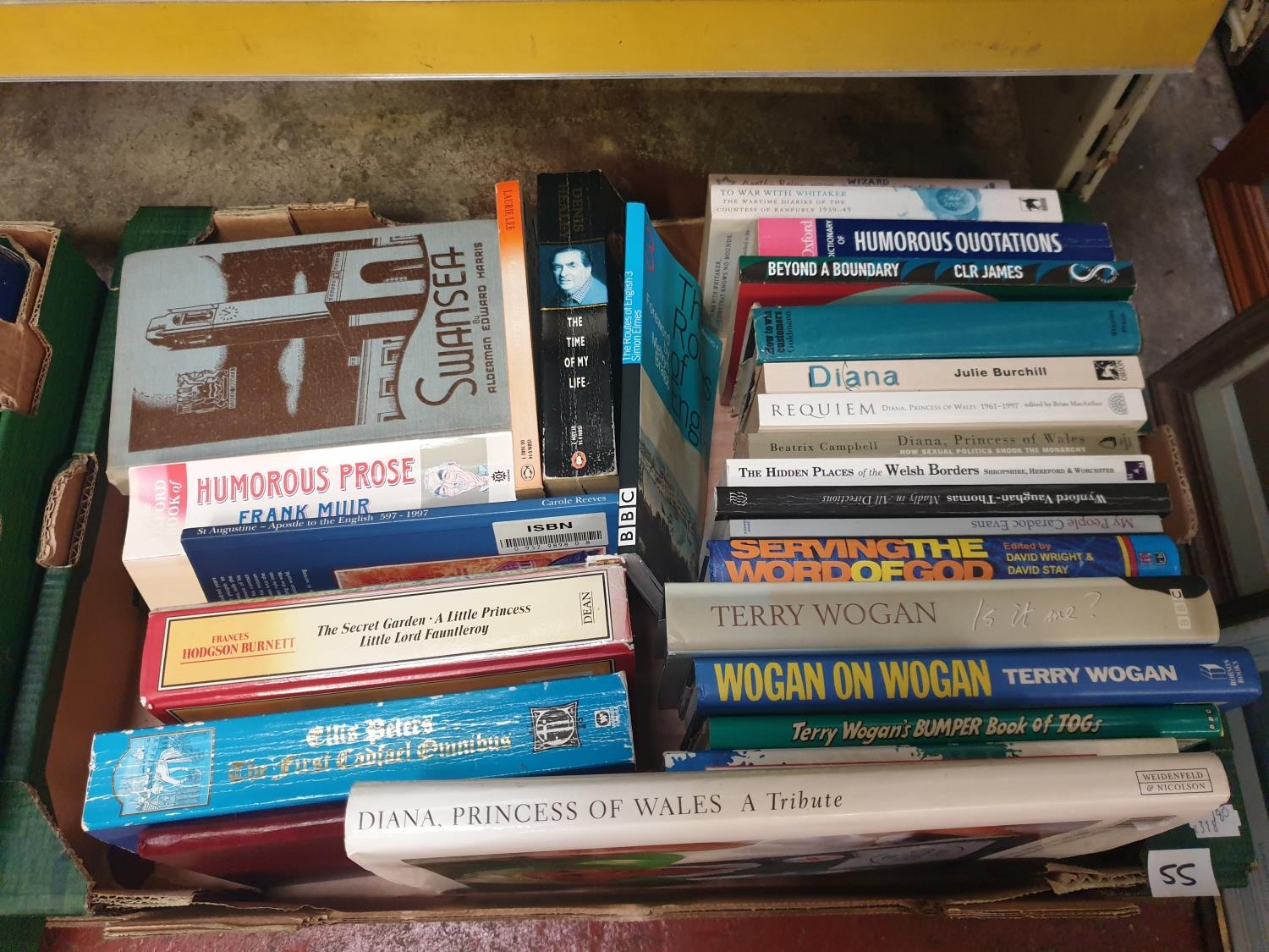 Box of Assorted Books Including Frank Muir etc.