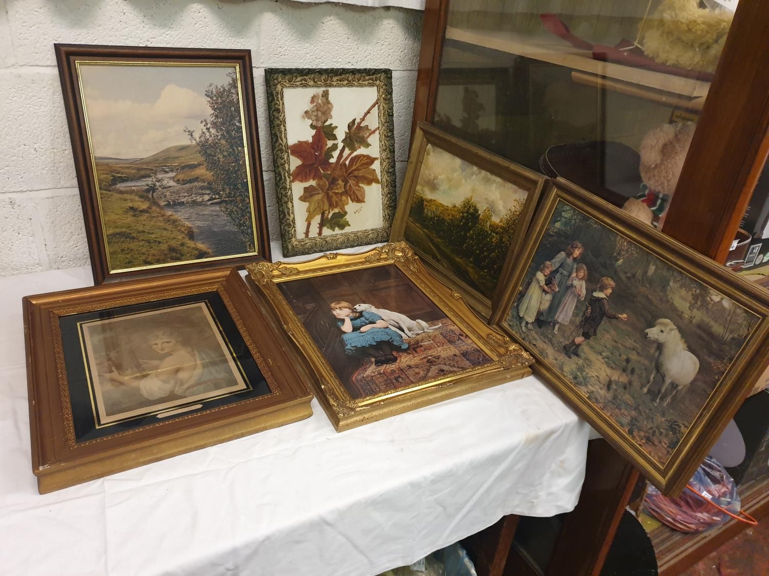 Box of Assorted Framed Prints.
