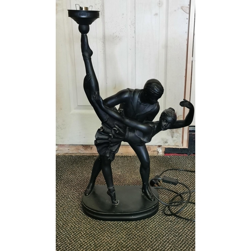 art deco ballerina lamp