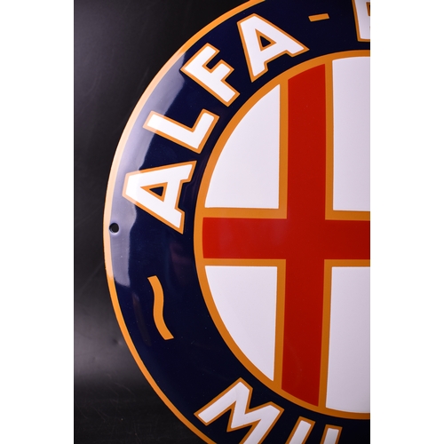 4 - .enamel sign.
ALFA ROMEO MILANO
HUGE! ENAMEL! SIGN!
Garage sign, outdoor use
UV-stable/color-stable
... 