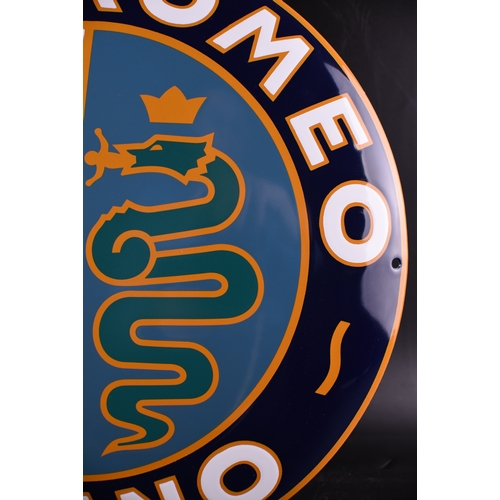 4 - .enamel sign.
ALFA ROMEO MILANO
HUGE! ENAMEL! SIGN!
Garage sign, outdoor use
UV-stable/color-stable
... 