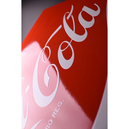 5 - COCA-COLA 
HUGE! ENAMEL! SIGN!
Garage sign, outdoor use
UV-stable/color-stable
Dealer sign.

Lasts a... 