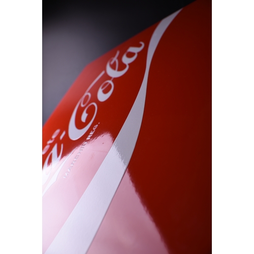 5 - COCA-COLA 
HUGE! ENAMEL! SIGN!
Garage sign, outdoor use
UV-stable/color-stable
Dealer sign.

Lasts a... 