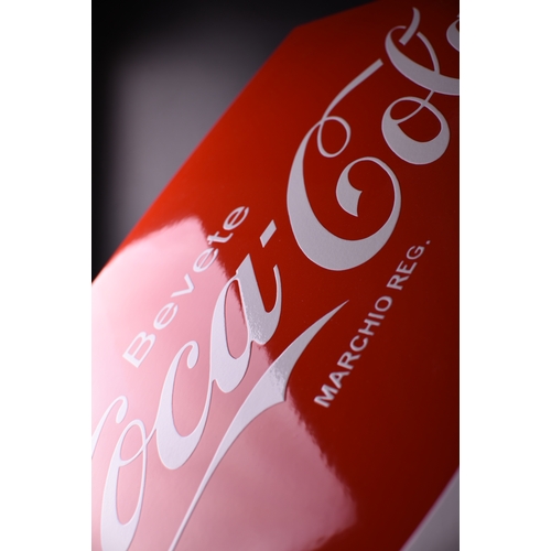 5 - COCA-COLA 
HUGE! ENAMEL! SIGN!
Garage sign, outdoor use
UV-stable/color-stable
Dealer sign.

Lasts a... 