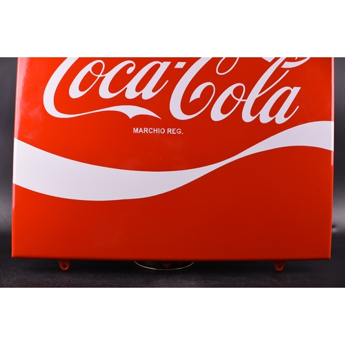 5 - COCA-COLA 
HUGE! ENAMEL! SIGN!
Garage sign, outdoor use
UV-stable/color-stable
Dealer sign.

Lasts a... 