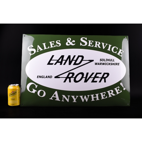 6 - Land Rover car sign
HUGE! ENAMEL! SIGN!
Garage sign, outdoor use
UV-stable/color-stable
Dealer sign.... 