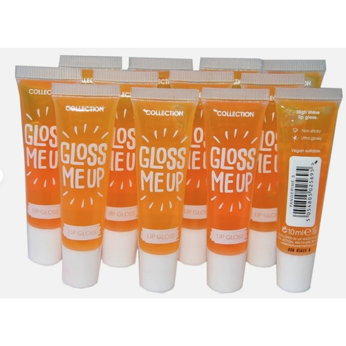 40 - 12 x Collection Gloss ME Up Lip Gloss

 | Tangerine |
 Honey tinted sheen, Tangerine scented

High-s... 