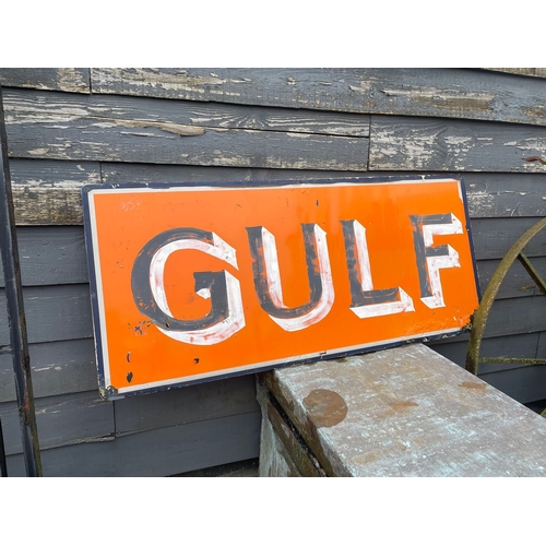 310 - Gulf Sign hand Painted Sign