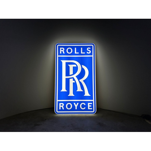 267 - Rolls Royce illuminated signitle:
Rolls Royce illuminated sign
Description:
Rolls Royce illuminated ... 